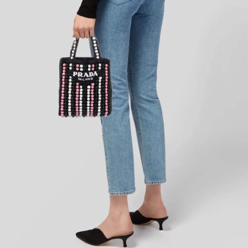 Prada Raffia Tote